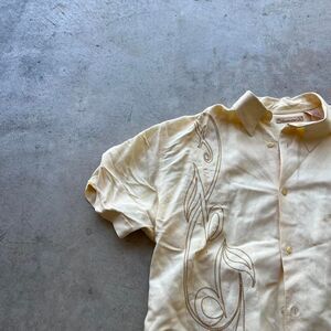 The Havanera Co y2k 1990s yellow button down mens size XL